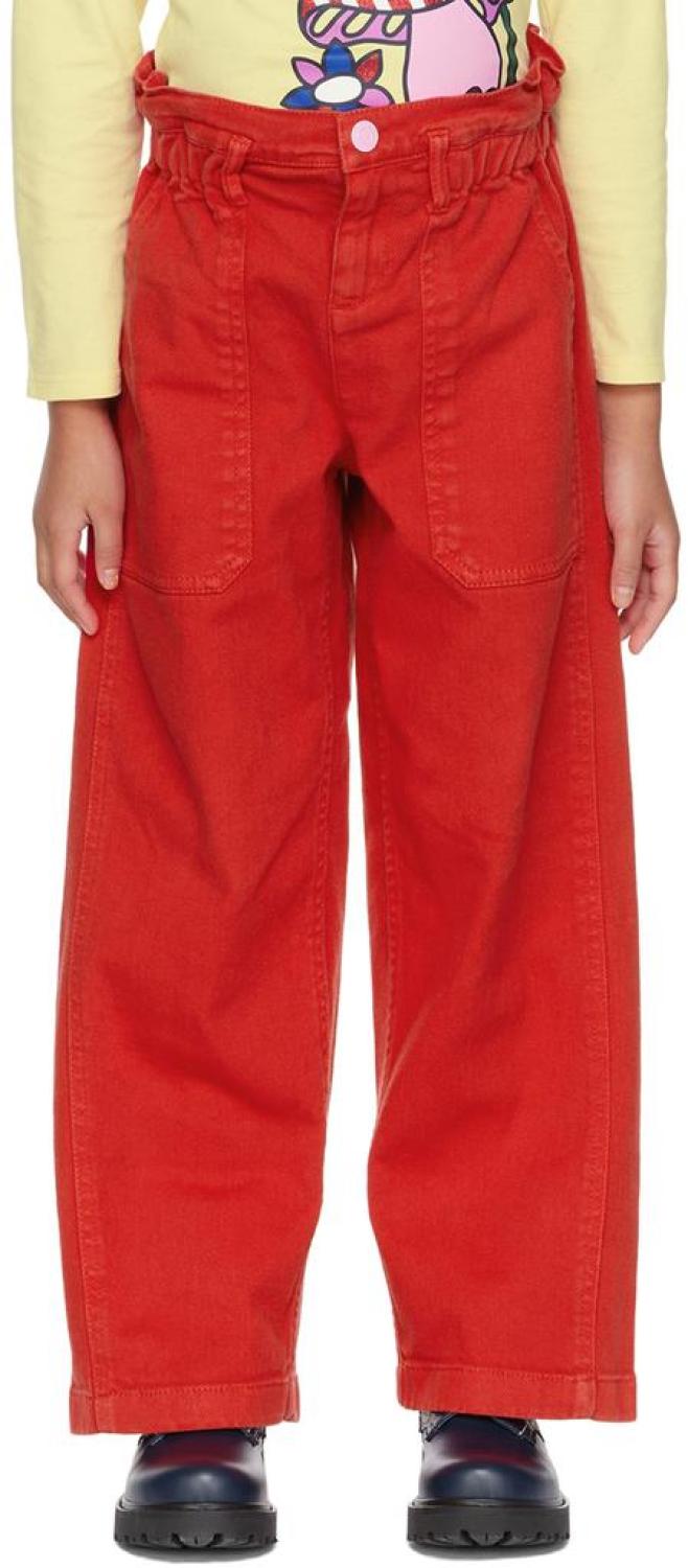 Kids Red Urban Jungle Trousers