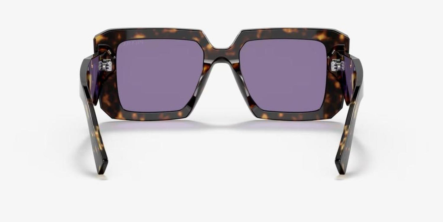 PRADA Women's PR23YS 2AU05Q Tortoise Frame Purple Lens Sunglasses