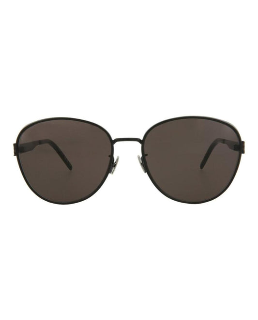 Round/Oval-Frame Metal Sunglasses
