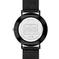 Men's Charles Black-Tone Stainless Steel Mesh Bracelet Watch 41mm