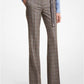 Haylee Glen Plaid Wool Flared Trousers