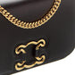 CELINE Triomphe Frame Medium Leather Shoulder Bag