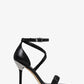 Astrid Embellished Snake Embossed Leather Sandal