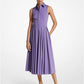 Stretch Organic Cotton Poplin Sleeveless Shirtdress