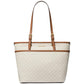 Logo Large Top Zip Pocket Tote