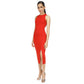 Women's Rhinestone-Trimmed Slit Dress