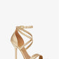 Astrid Braided Metallic Faux Leather Sandal