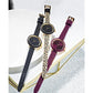 Women's Park Row Black Silicone Strap Watch 34mm