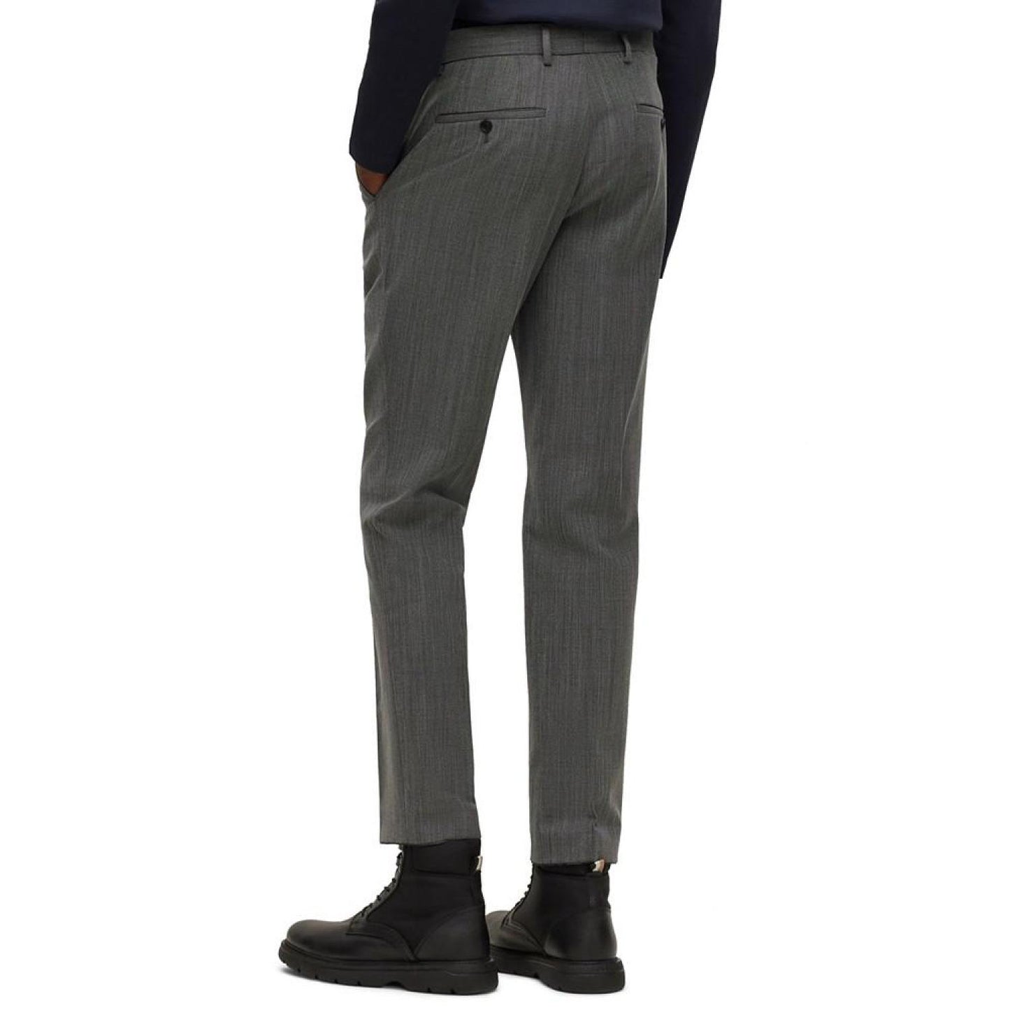 Men's Slim-Fit Suit in Micro-Patterned Performance-Stretch Cloth