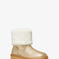 Julia Faux Fur Trim Metallic Leather Boot
