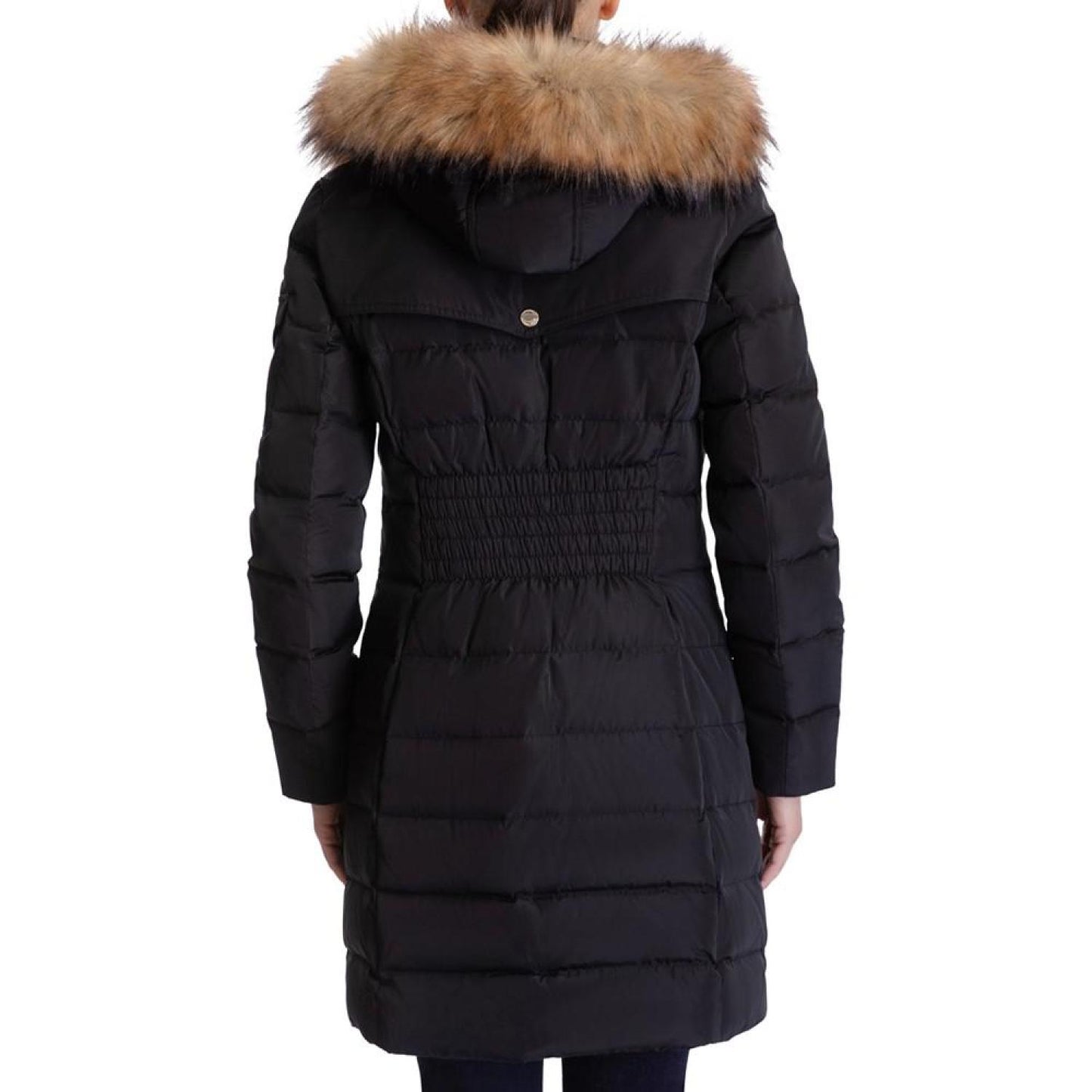Women's Faux-Fur-Trim Hooded Puffer Coat, Created for Macy's
