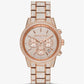 Ritz Pavé Rose Gold-Tone Watch
