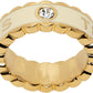 Gold & Off-White 'The Scallop Medallion' Ring