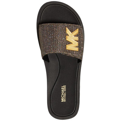 Women's MK Logo Pool Slide Sandals