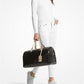 Grayson Extra-Large Logo Embossed Patent Weekender Bag