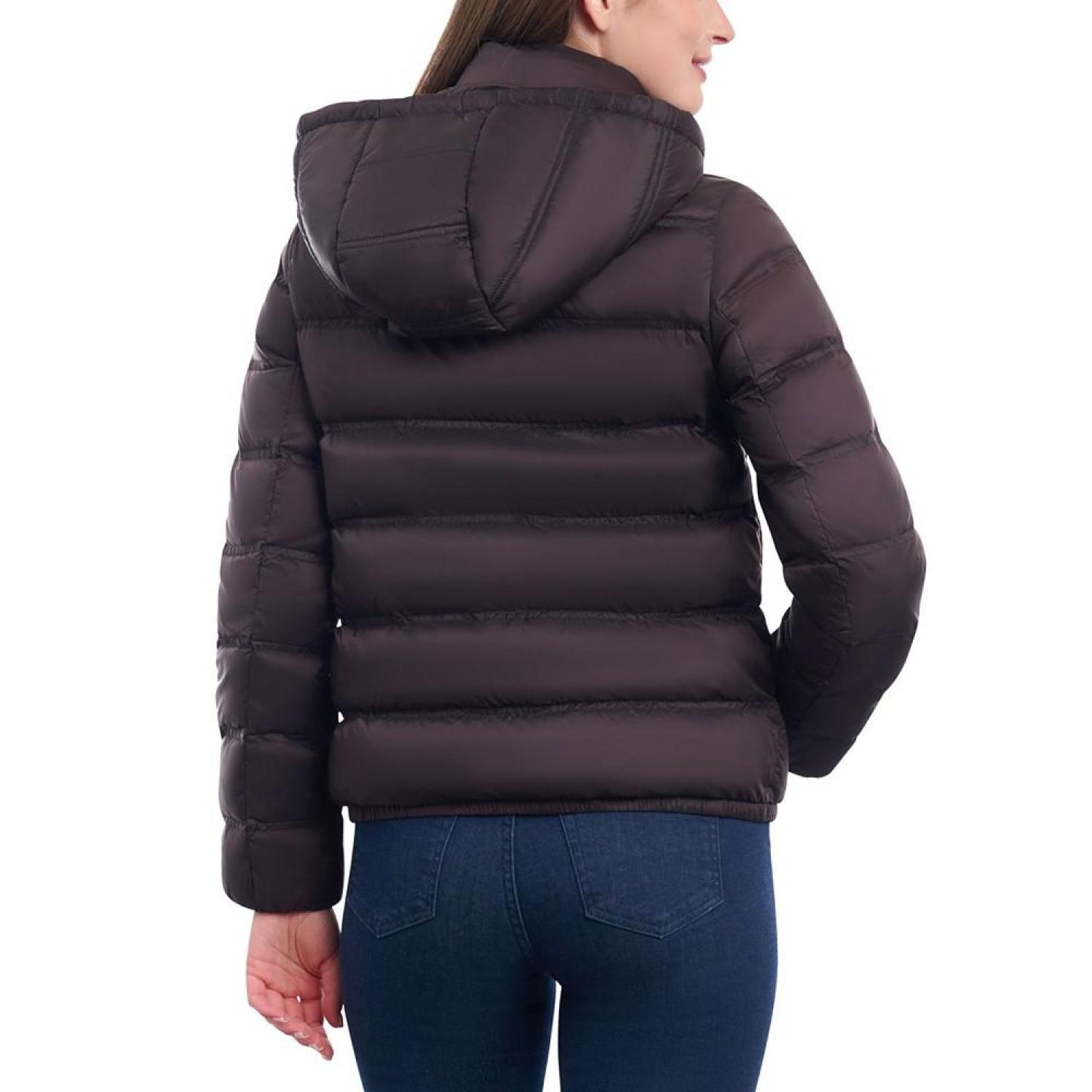 Women's Hooded Packable Bomber Puffer Coat