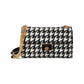 Evelyn Sequin Houndstooth Fabric Medium Convertible Shoulder Bag