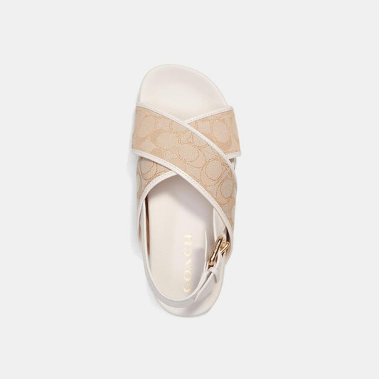Coach Outlet Adora Sandal In Signature Jacquard