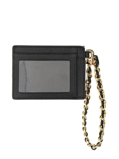 Michael Michael Kors Logo Plaque Chained Small Cardholder