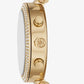 Oversized Parker Pavé Gold-Tone and Logo Watch