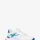 Dax Logo and Leather Trainer
