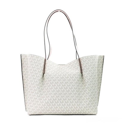 Michael Kors Emilia Large Powder Blush Signature PVC East West Tote Women's Purse