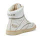 Distressed Leather High-Top Sneaker