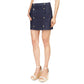 Women's Button-Front Denim Mini Skirt