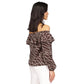 Women's Printed Stadium Ruffled-Overlay Off-The-Shoulder Top, Regular & Petite