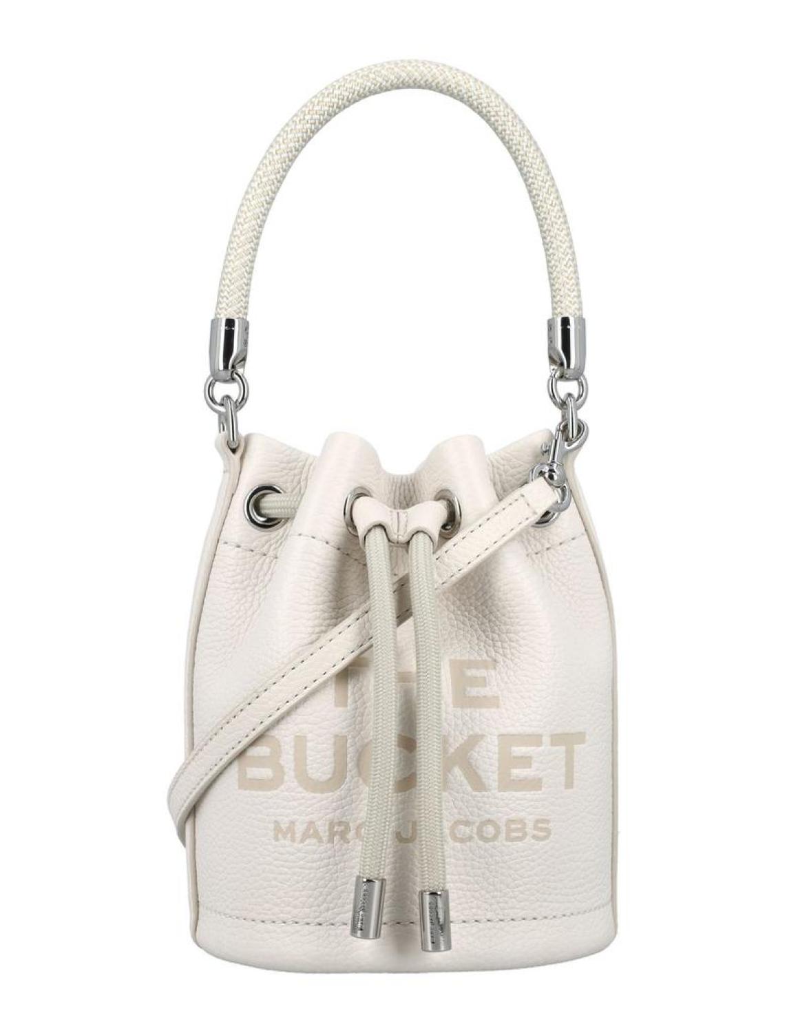 Marc Jacobs Logo Debossed Drawstring Mini Bucket Bag