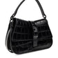 Furla Flow Embossed Foldover Top Mini Shoulder Bag