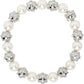 Silver & White 'The Pearl Dot Statement' Necklace