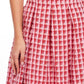 Textured Plaid Midi Skirt In Multi