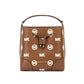 Michael Kors Mercer Small Luggage Embossed Drawstring Bucket Messenger Women's Bag