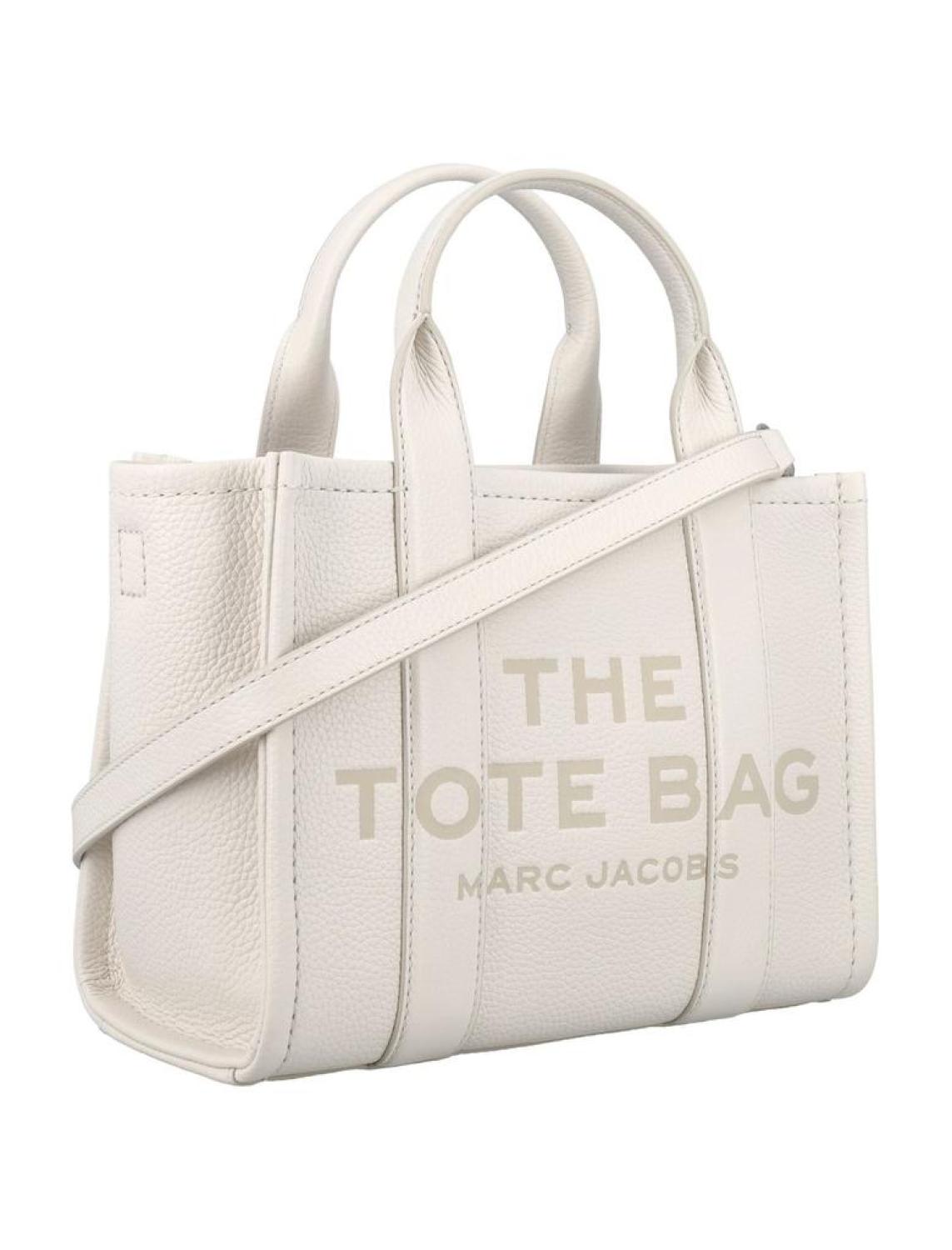 Marc Jacobs Logo Printed Zip-Up Small Tote Bag