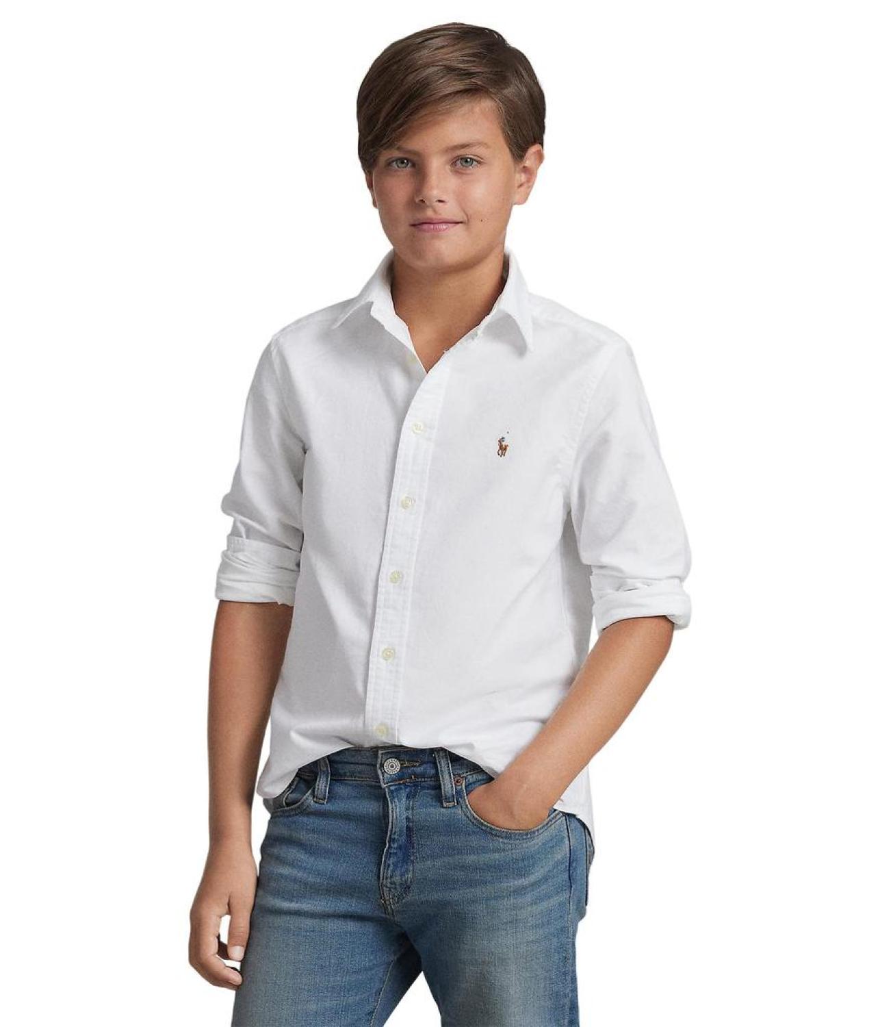 Cotton Oxford Sport Shirt (Big Kids)