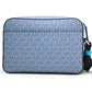 Michael Kors Cooper Small blue multi Signature PVC Utility Crossbody Women's Bag