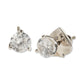 3-Prong Crystal Stud Earrings