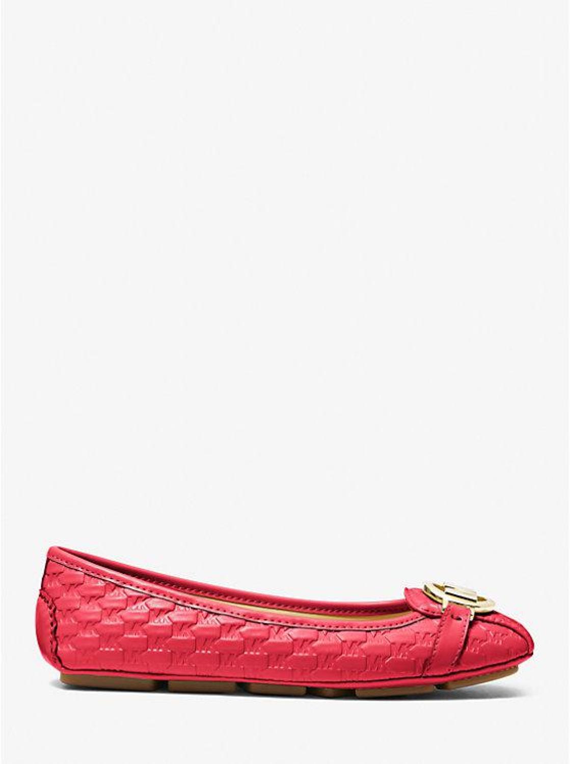 Fulton Logo Embossed Faux Leather Moccasin