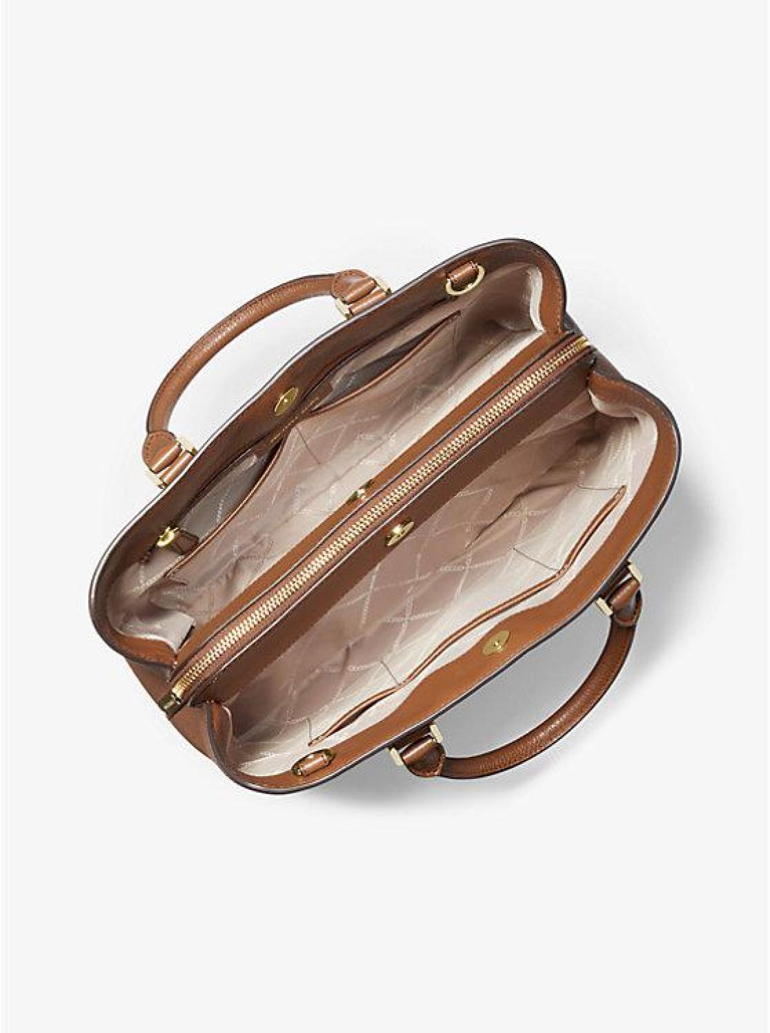 Camille Large Pebbled Leather Satchel