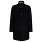 Slim-fit formal coat in virgin wool and cashmere