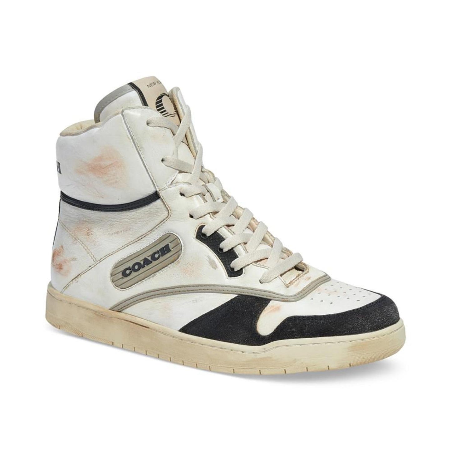 Men's Distressed High Top Sneakers