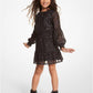 Leopard Fil Coupé Flounce Dress