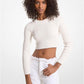 Ribbed Organic Cotton Cropped Sweater