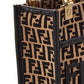 FENDI Sunshine Mini Raffia & Leather Tote