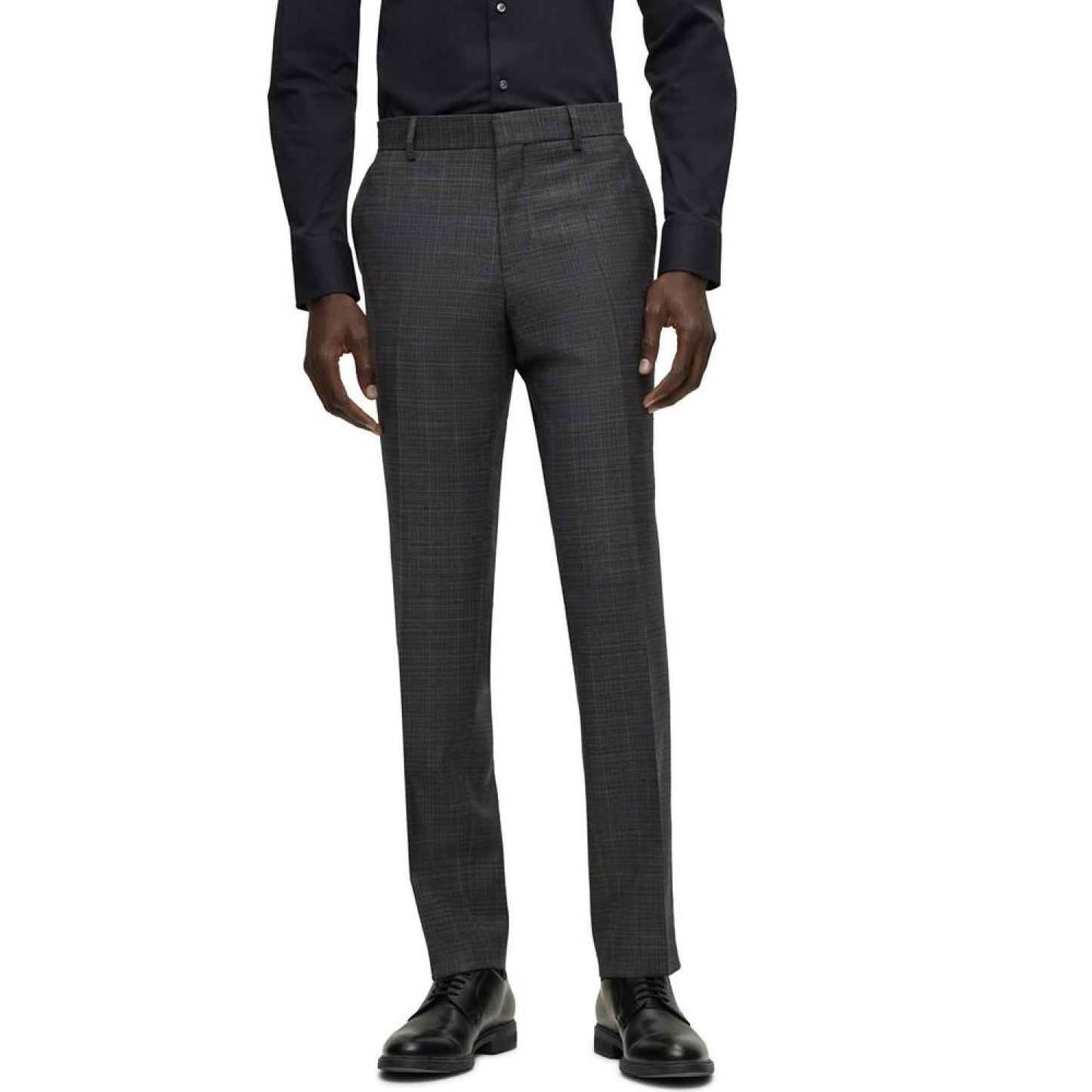 Men's Checked Stretch Slim-Fit Suit