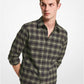 Slim-Fit Plaid Cotton Flannel Shirt