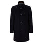 Slim-fit formal coat in virgin wool and cashmere