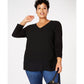 Plus Size Layered-Look Tunic Top