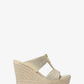 Bradley Metallic Canvas Wedge Sandal